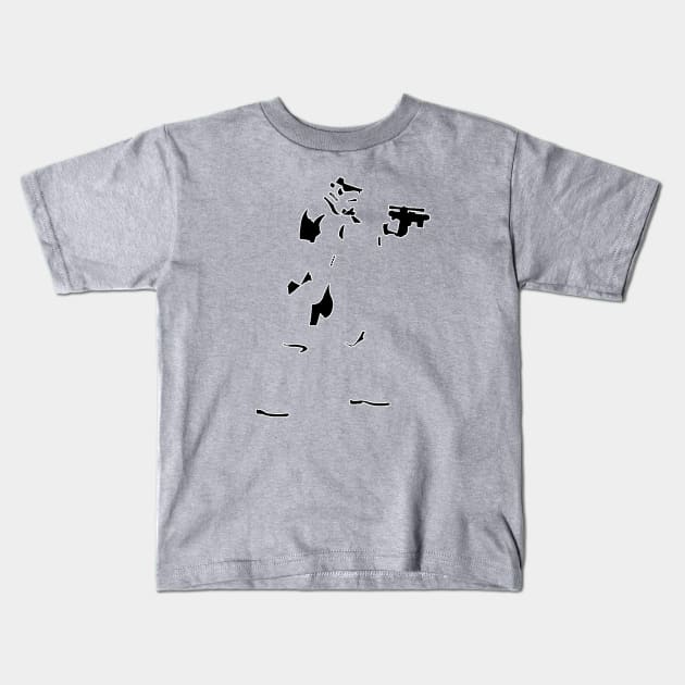 Storm white and black Kids T-Shirt by Flyingpanda